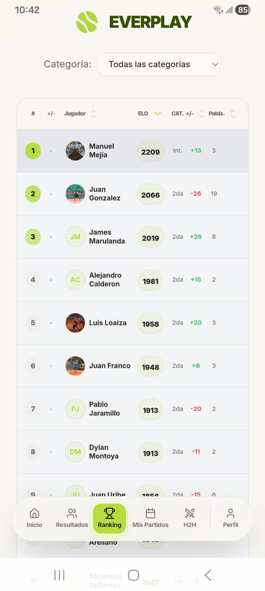 Everplay Ranking Screenshot